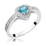 Inel Aur 14k cu Topaz 0,50 ct