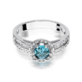 Inel Aur 14k cu Topaz 0.50 ct