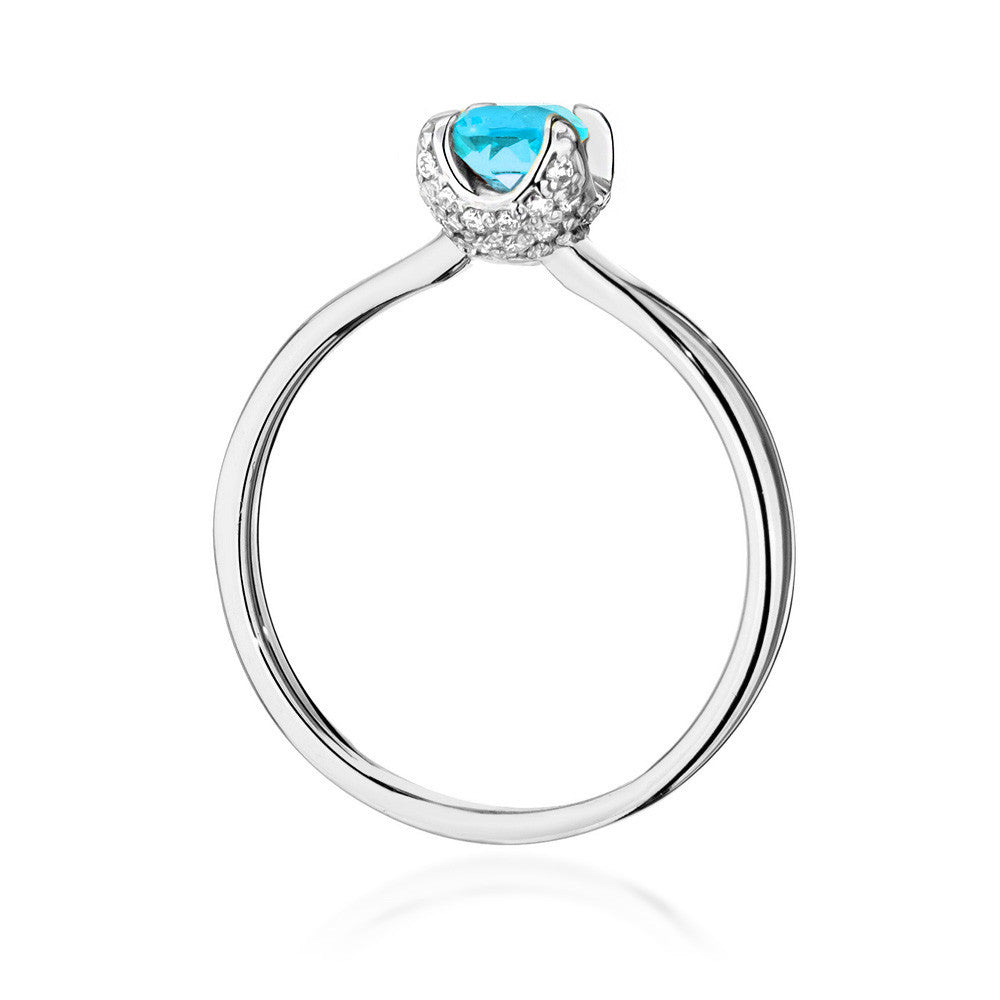 Inel Aur 14K cu Topaz 0.50 ct