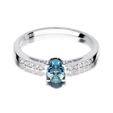 Inel Aur 14k cu Topaz 0.50 ct