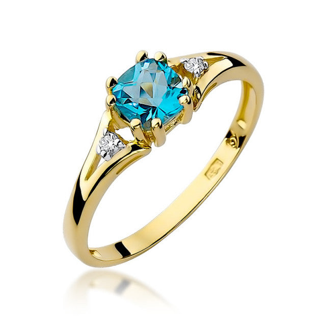 Inel Aur 14k cu Topaz 0,70 ct