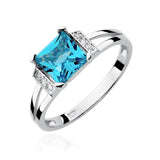 Inel Aur 14k cu Topaz 1.40 ct