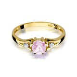 Inel Aur 14K cu Topaz Roz 0.70 ct
