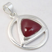Pandantiv Argint 925 cu Carnelian 3,5 cm lungime
