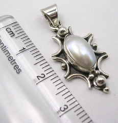 Pandantiv Argint 925 cu Perla FreshWater 3,1 cm lungine