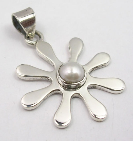 Pandantiv Argint 925 cu Perle FreshWater 3.6 cm lungime