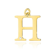 Pandantiv Aur 14K cu Diamante Naturale 0.01 ct