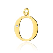 Pandantiv Aur 14K cu Diamante Naturale 0.01 ct