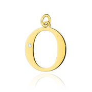 Pandantiv Aur 14K cu Diamante Naturale 0.01 ct