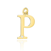 Pandantiv Aur 14K cu Diamante Naturale 0.01 ct