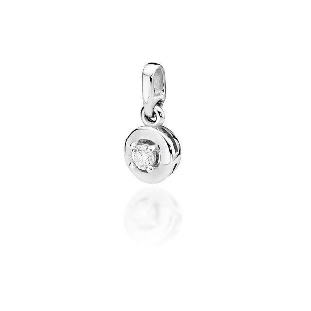 Pandantiv Aur 14 K cu Diamant 0.10 ct