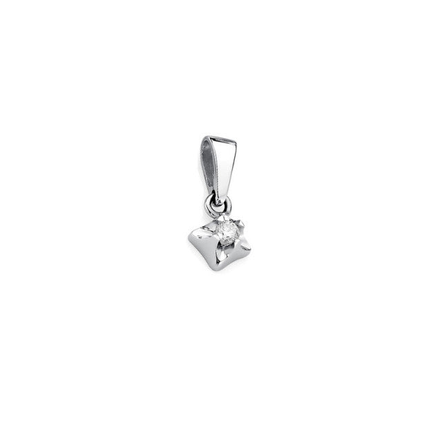 Pandantiv Aur 14K cu Diamant 0.10 ct