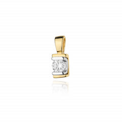 Pandantiv Aur 14 K cu Diamante 0.10 ct
