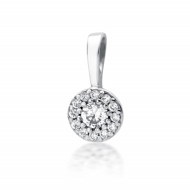 Pandantiv Aur 14K cu Diamante 0.22 ct