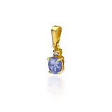 Pandantiv Aur 14 K cu Tanzanit 0.40 ct