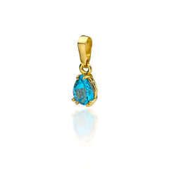 Pandantiv Aur 14 K cu Topaz 0.90 ct