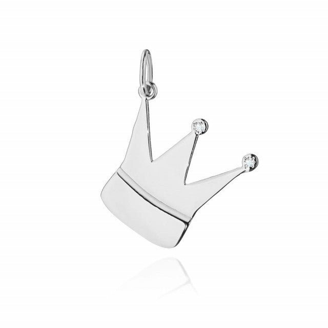 Pandantiv Coronita Aur 14K cu Diamante 0.01 ct