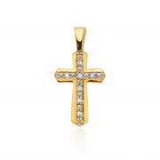 Pandantiv Aur 14K cu Diamante Naturale 0.04 ct