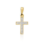 Pandantiv Aur 14K cu Diamante Naturale 0.08 ct