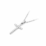 Pandantiv Cruce Aur 14 K cu Diamante 0.39 ct