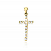 Pandantiv Aur 14K cu Diamante Naturale 0.39 ct