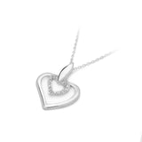 Pandantiv Inima Aur 14k cu Diamante 0.06 ct