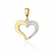 Pandantiv Aur 14K cu Diamante Naturale 0.08 ct