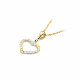 Pandantiv Inima Aur 14k cu Diamante 0.28 ct
