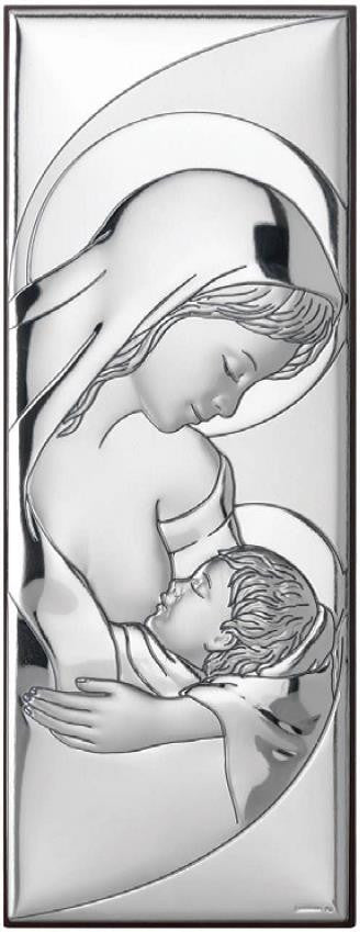 Tablou Maica Domnului cu Pruncul Argint 925 7x18 cm